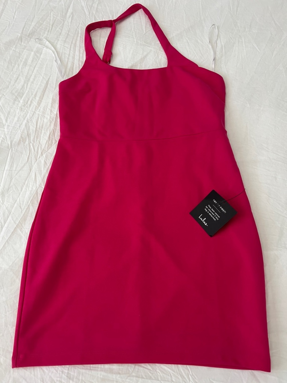 NWT $69 Lulu’s Asymmetrical Strap mini dress